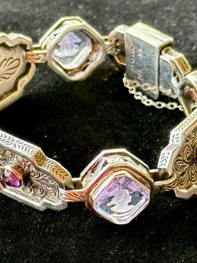 Extasia custom design art deco style bracelet.